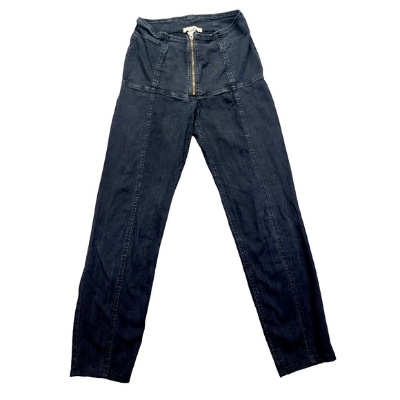 Prairie Underground Girdle Jeans‎ Waist 25" Hip 28" Black Seattle Grunge Retro - Picture 1 of 10